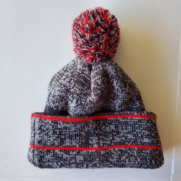 Richardson SFV Cuffed Pom Top Beanie OSFM Heather Grey Red - Picture 2 of 5